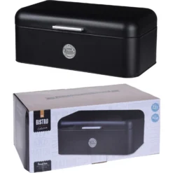 Excellent Houseware Broodtrommel Metaal Zwart42 X 22 X 16 Cm -Aanbiedingen Keuken Slim Winkel 101 1970 3 1