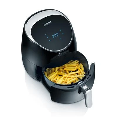 Severin Airfryer 5 Liter 2000W Zwart FR 2445 4 Severin Airfryer 5 Liter 2000W Zwart FR 2445 - Afbeelding 2