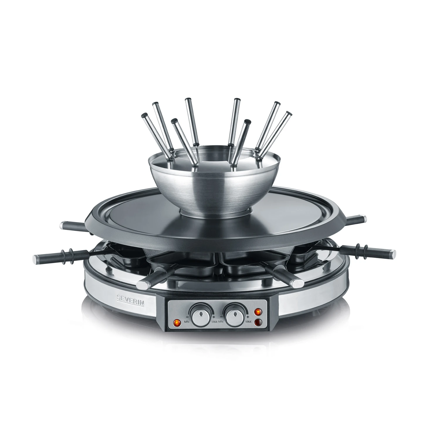 Severin Raclette Fondue & Gourmet Combinatie 8-persoons RG 2348 3 Severin Raclette Fondue & Gourmet Combinatie 8-persoons RG 2348