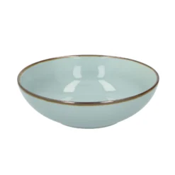 Kom 18 Cm Rond Keramiek Mintblauw