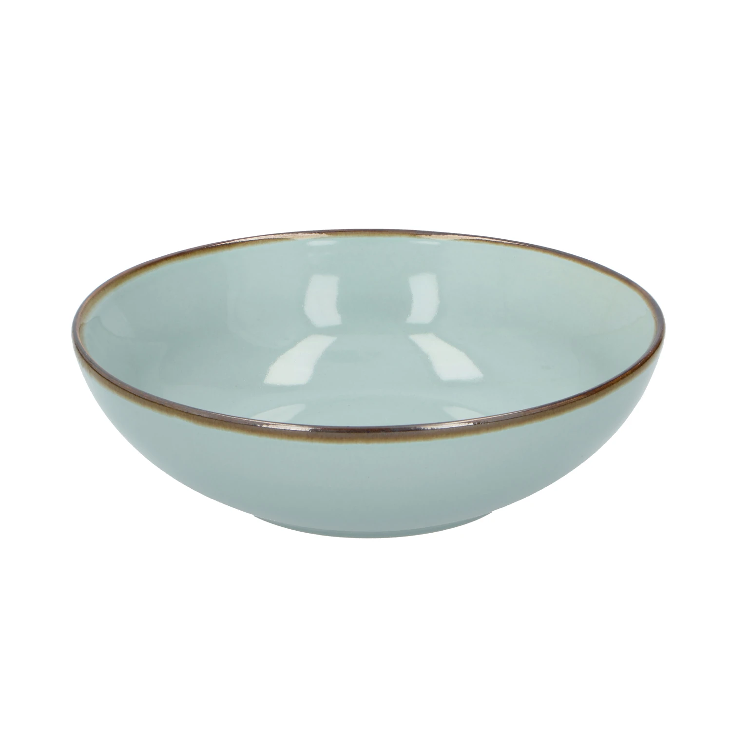 Kom 18 Cm Rond Keramiek Mintblauw 3 Kom 18 Cm Rond Keramiek Mintblauw