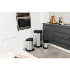 Curver Decobin Pedaalemmer Ovaal 20L Zilver -Aanbiedingen Keuken Slim Winkel 101 5376 5 1