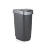 Rotho Afvalemmer 25L Twist Dark Silver -Aanbiedingen Keuken Slim Winkel 101 5391 1