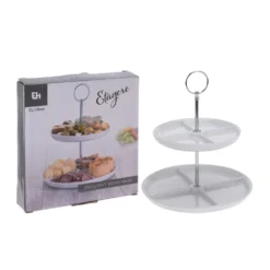 Excellent Houseware Etagere 2-laags Porselein -Aanbiedingen Keuken Slim Winkel 101 6978 3 1