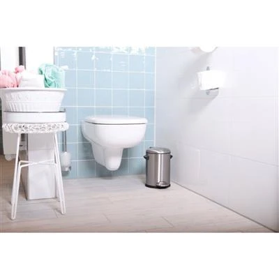 Vepa Bins Pedaalemmer Belle DeLuxe Mat RVS 3 Liter EKO 4 Vepa Bins Pedaalemmer Belle DeLuxe Mat RVS 3 Liter EKO - Afbeelding 2