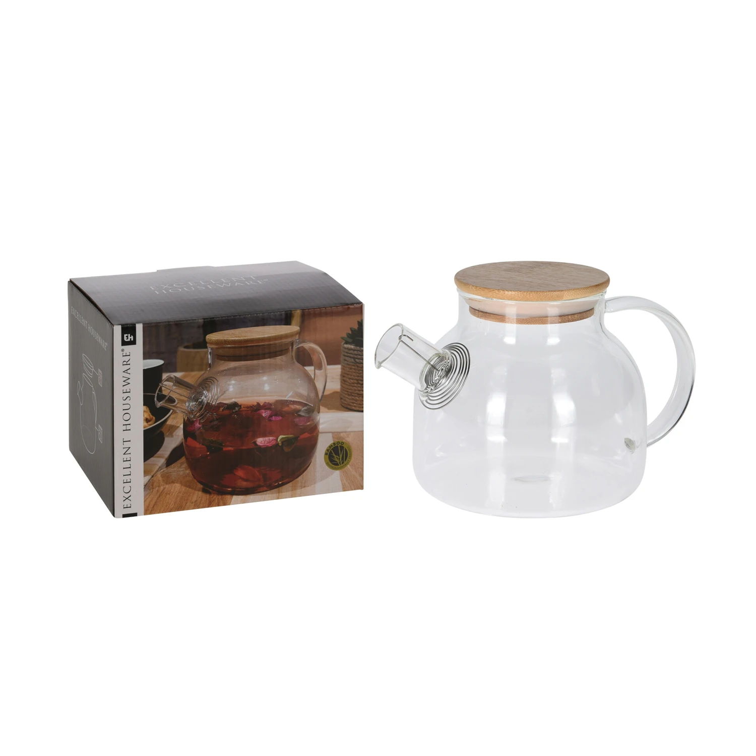 Excellent Houseware Theepot Borosilcaat 1 L 5 Excellent Houseware Theepot Borosilcaat 1 L - Afbeelding 3