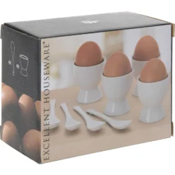 Excellent Houseware Eierdopset Met Lepels 8 Stuks -Aanbiedingen Keuken Slim Winkel 101 7958