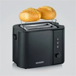 Severin Broodrooster 800W Mat-zwart RVS AT 9552 -Aanbiedingen Keuken Slim Winkel 101 9552 4 1