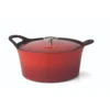 Cuisinox Gietijzeren Braadpan Ø24 Volcan Rood Geëmailleerd -Aanbiedingen Keuken Slim Winkel 101 9854 1