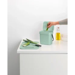 Brabantia Sort & Go Afvalbakje 3 Liter Jade Green -Aanbiedingen Keuken Slim Winkel 102 1683 5 1