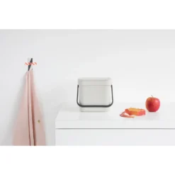 Brabantia Sort & Go Afvalemmer 6 Liter Light Grey -Aanbiedingen Keuken Slim Winkel 102 3267 5 1