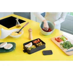 Brabantia Make & Take Bento Lunchbox Groot Donkergrijs -Aanbiedingen Keuken Slim Winkel 102 3480 5 1