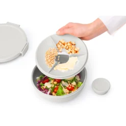 Brabantia Make En Take Salade Lunchkom 1,3 Liter Lichtgrijs -Aanbiedingen Keuken Slim Winkel 102 6368 4 1