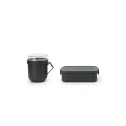 Brabantia Make En Take Lunchset 2 Delig Dark Grey -Aanbiedingen Keuken Slim Winkel 102 6665 3 1 1