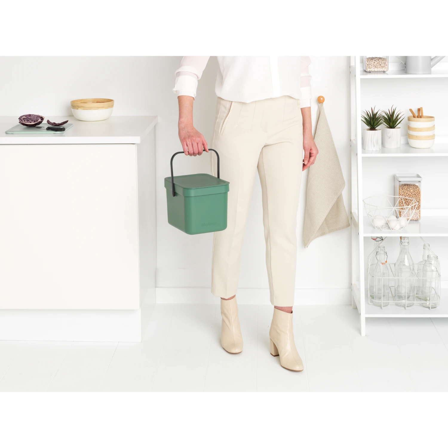 Brabantia Sort & Go Afvalemmer 6 L Grijs 6 Brabantia Sort & Go Afvalemmer 6 L Grijs - Afbeelding 4