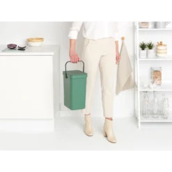 Brabantia Sort & Go Afvalemmer 12 L Fir Groen -Aanbiedingen Keuken Slim Winkel 102 9803 4 1