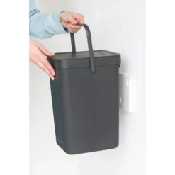 Brabantia Sort & Go Afvalemmer 12 L Grijs -Aanbiedingen Keuken Slim Winkel 102 9805 4 1