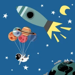 Servetten Space 33x33 Cm -Aanbiedingen Keuken Slim Winkel 105 5148 1