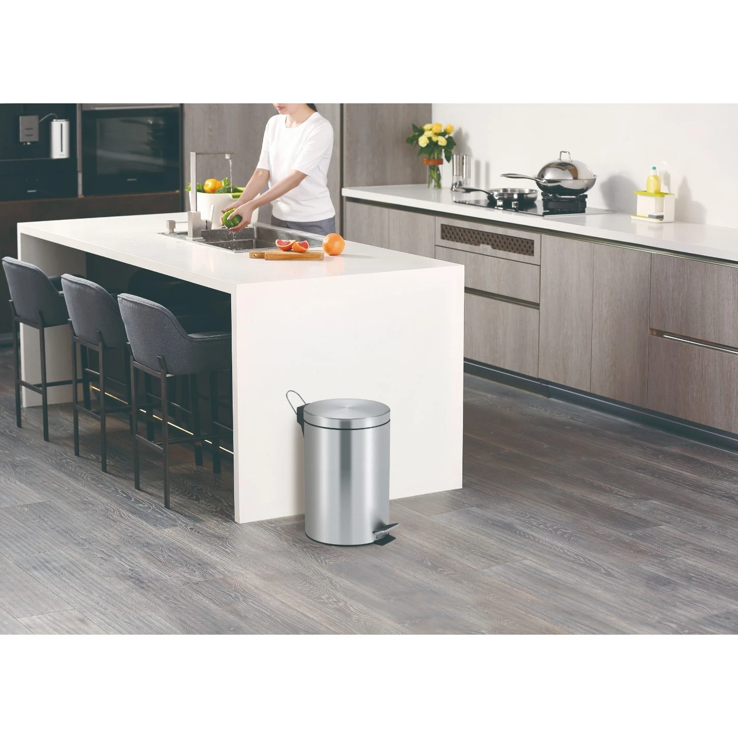 Eko Pedaalemmer 20 Liter Classic Mat Rvs 7 Eko Pedaalemmer 20 Liter Classic Mat Rvs - Afbeelding 5