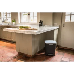 Curver Mistral Afvalbak Flat 25L Antraciet -Aanbiedingen Keuken Slim Winkel 141 2549 4 1