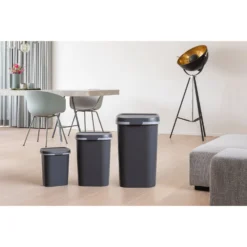 Curver Mistral Afvalbak Flat 50L Antraciet -Aanbiedingen Keuken Slim Winkel 141 2600 4 1