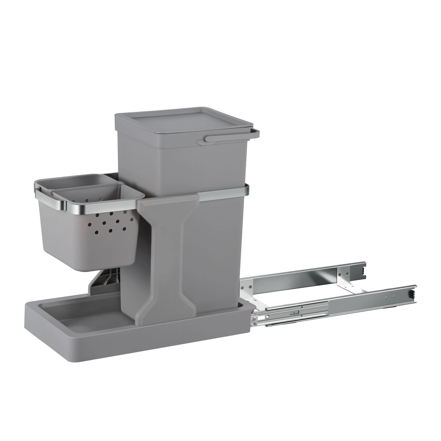 Eko Afvalemmer 20+4l Grijs Deco Inbouw 4 Eko Afvalemmer 20+4l Grijs Deco Inbouw - Afbeelding 2