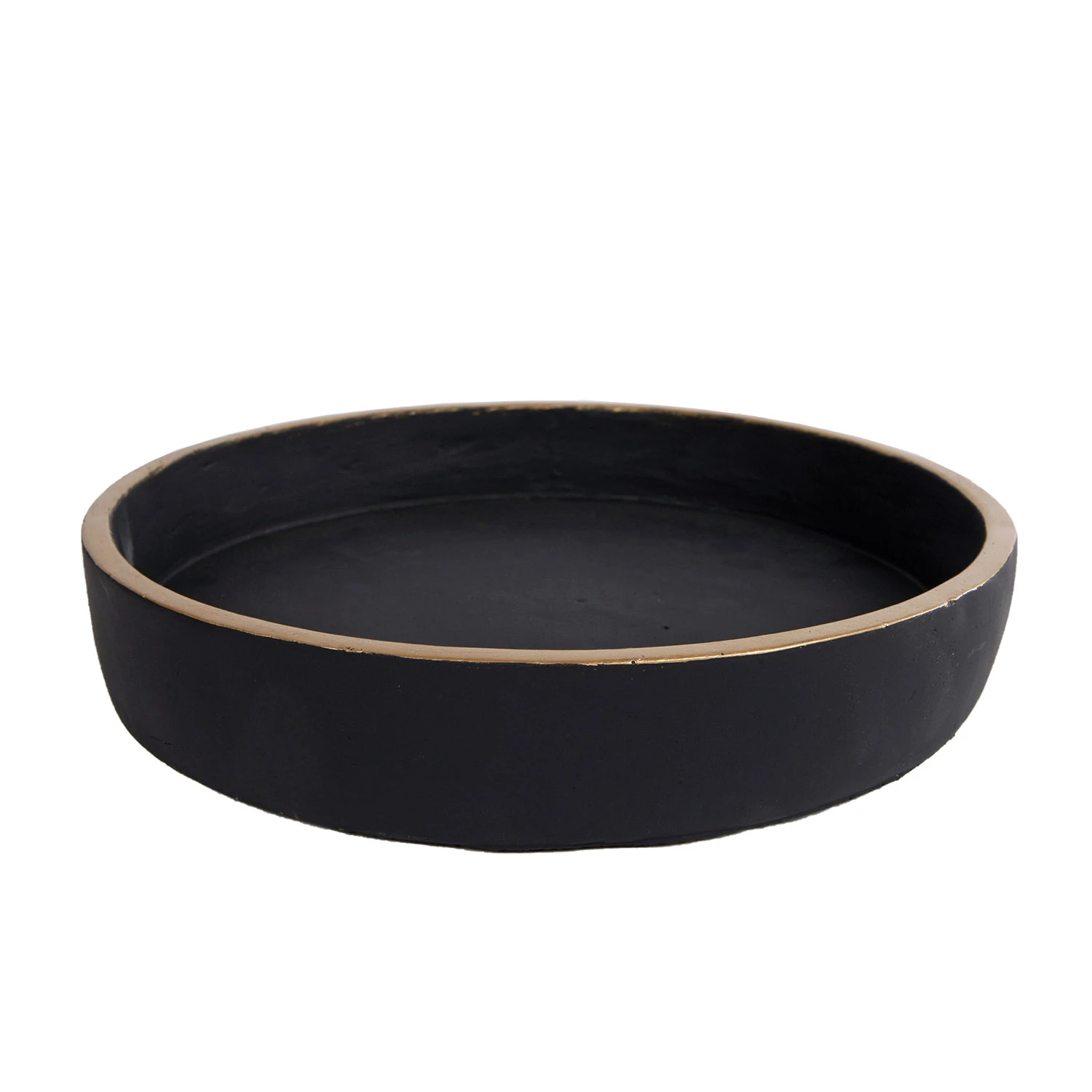 Onderbord Max L Zwart/goud Aardewerk 25x25x4,5cm 3 Onderbord Max L Zwart/goud Aardewerk 25x25x4,5cm