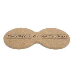 Onderzetter Two Beers Kurk 19x9,5x0,6cm