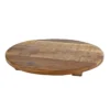 Dienblad Wout S Naturel Rond Recycle Hout 30 X30x3,5cm