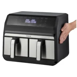 Inventum Hetelucht Friteuse Dubbel 2x 4 L Rvs/ Zwart 1700W -Aanbiedingen Keuken Slim Winkel 210 4299 3 1
