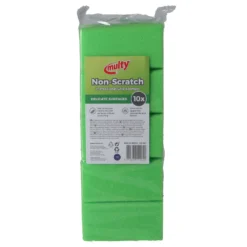 Multy Greepsponsen Groen/wit 10 Stuks