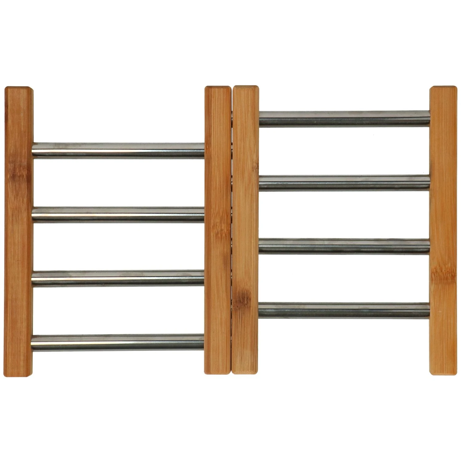 Onderzetter RVS Met Bamboe 21,5 X 22 Cm 5 Onderzetter RVS Met Bamboe 21,5 X 22 Cm - Afbeelding 4