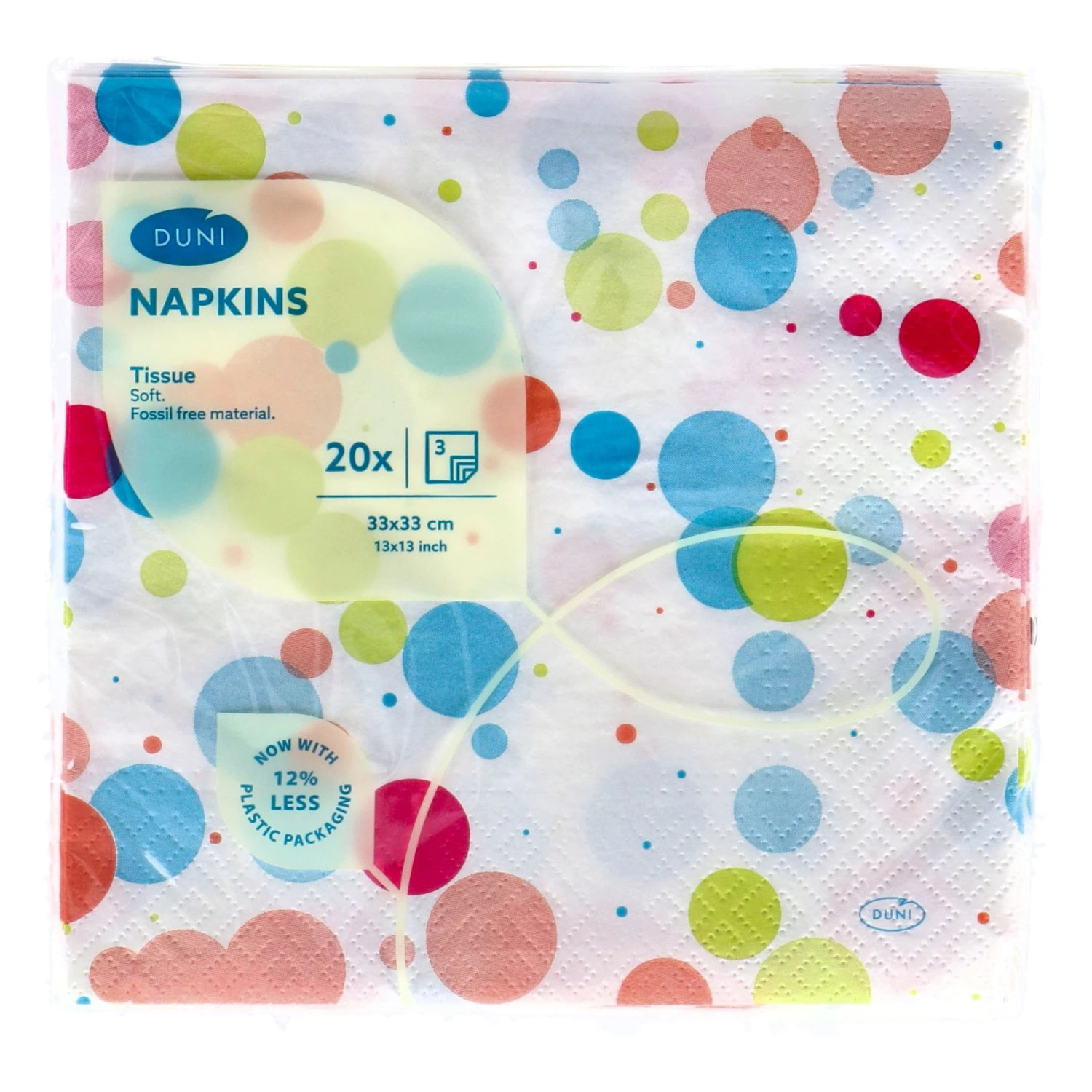 Servetten Festive Bubbles Multi 33x33 Cm 3 Servetten Festive Bubbles Multi 33x33 Cm
