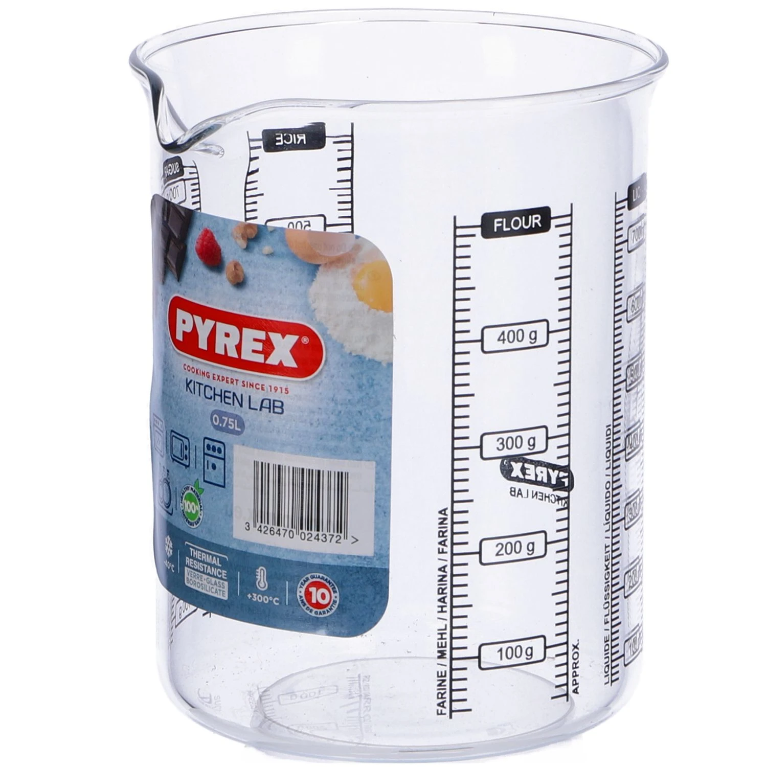 Pyrex Prep & Store Classic Maatglas 750ML Glas 3 Pyrex Prep & Store Classic Maatglas 750ML Glas